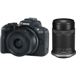 Canon EOS R50 Mirrorless Camera   RF-S 55-210mm Lens   18-45mm Lens