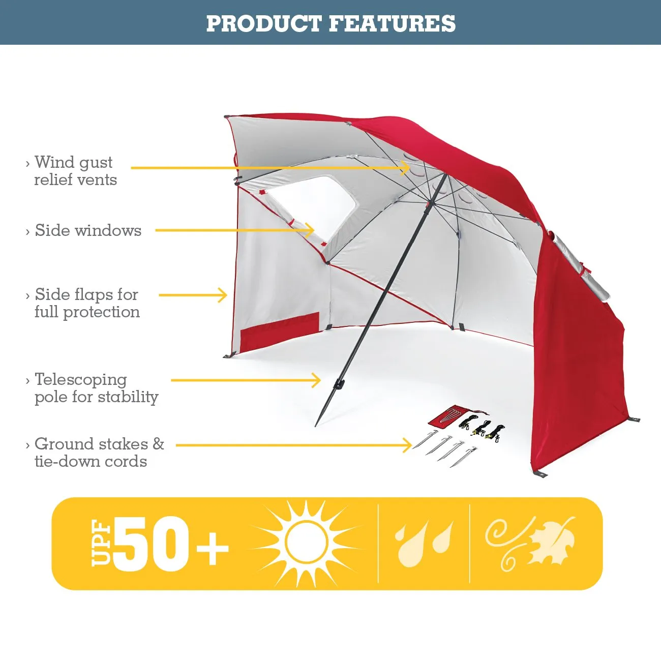 Canopy Umbrella for Beach (8-Foot)