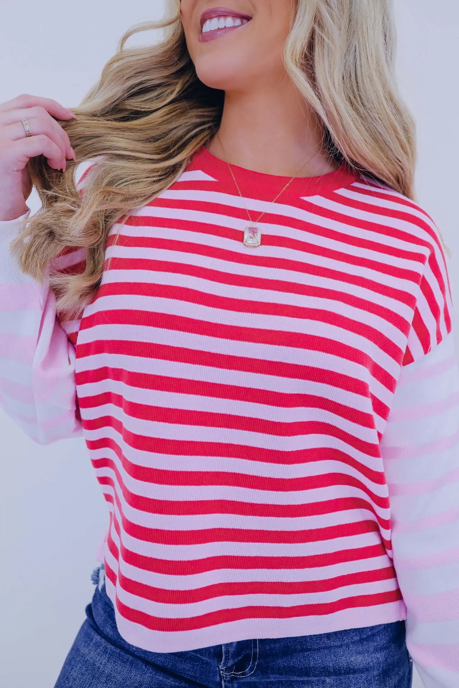 Casual Comfort Striped Combo Sweater