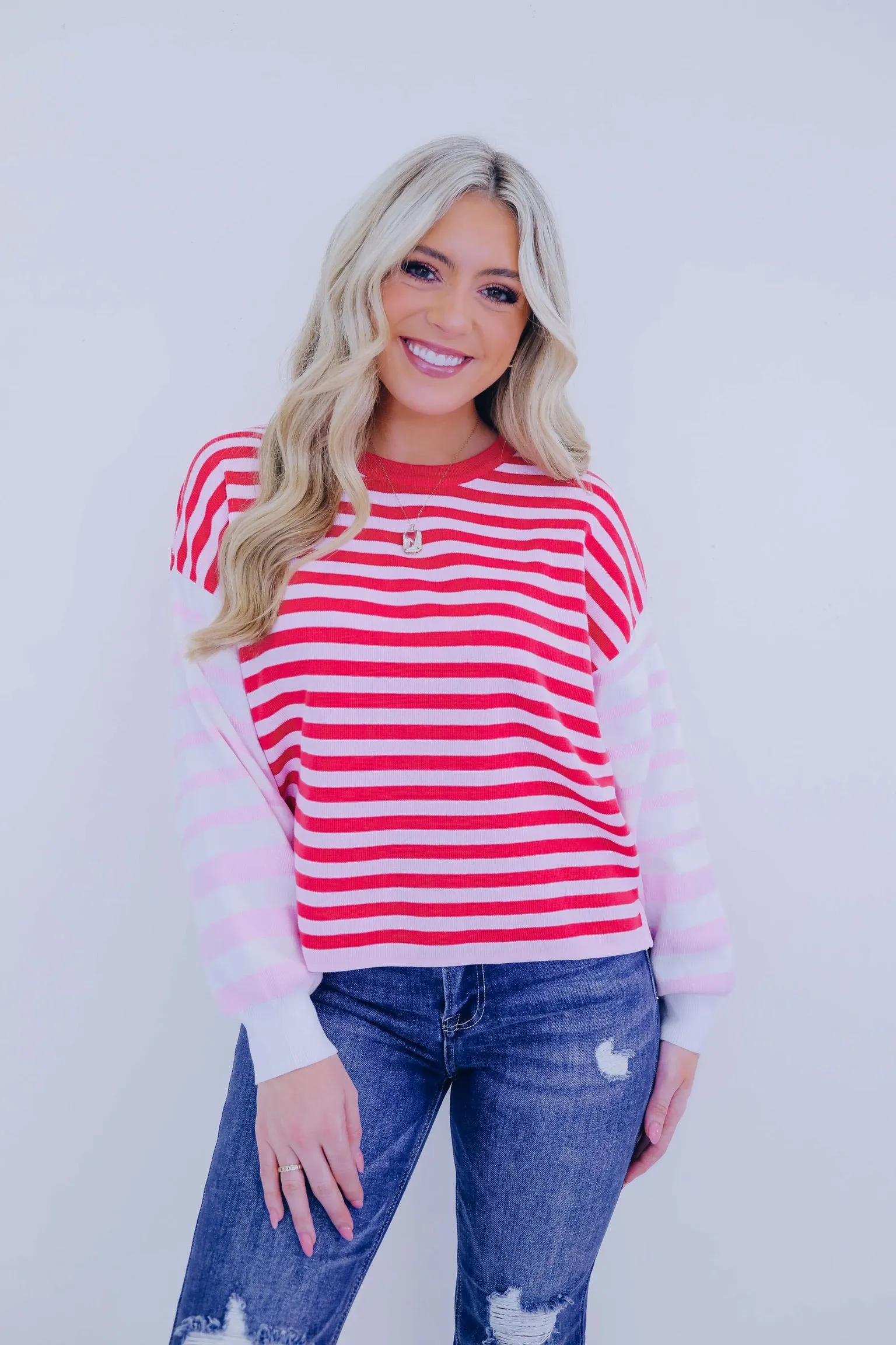 Casual Comfort Striped Combo Sweater