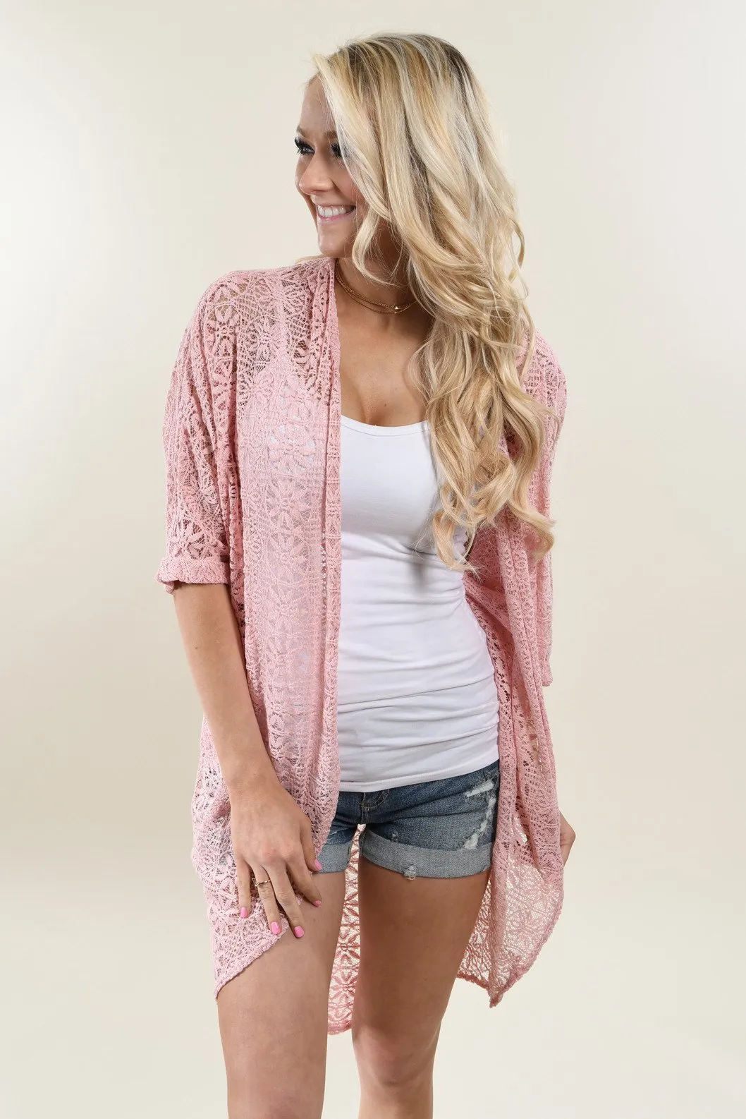 Casual Encounter Kimono ~ Pink