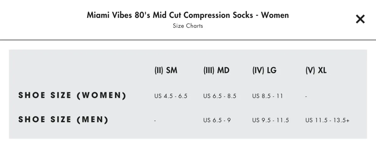 CEP - Miami Vibes 80's Mid Cut Compression Socks - Men