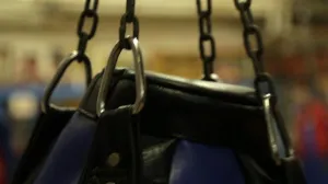 Close-Up Punching Bag Swinging