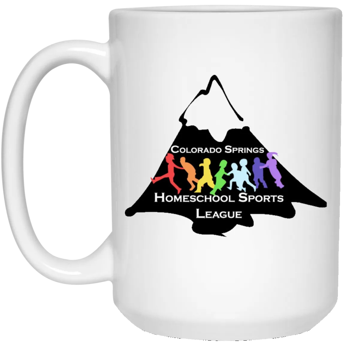 CO Springs Home School Sports League 21504 15 oz. White Mug