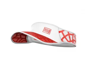 Compressport Unisex's Spiderweb Ultralight Visor:Red/White- SULVISOR-02