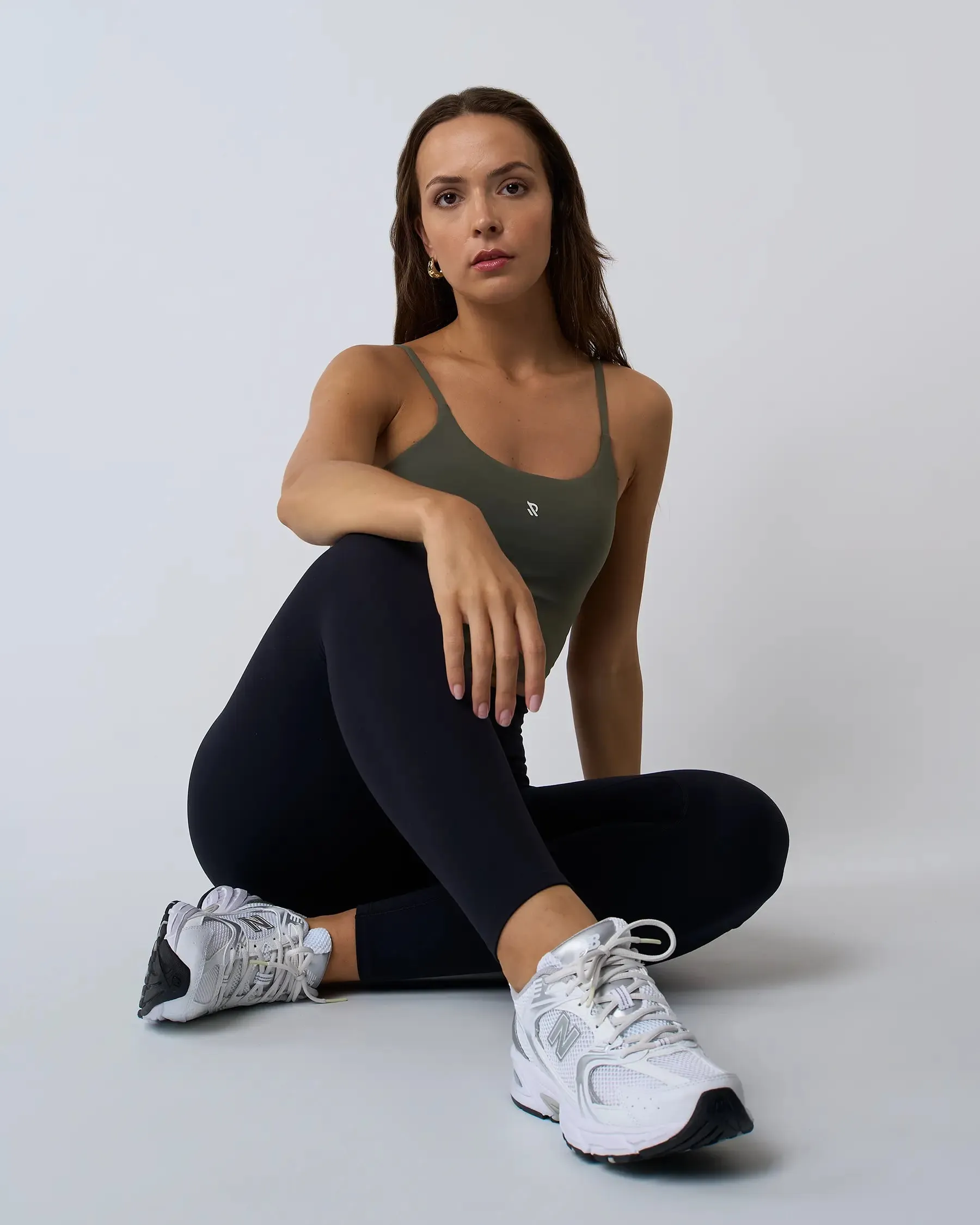 Crop top à brassière intégrée MYRA Vert
