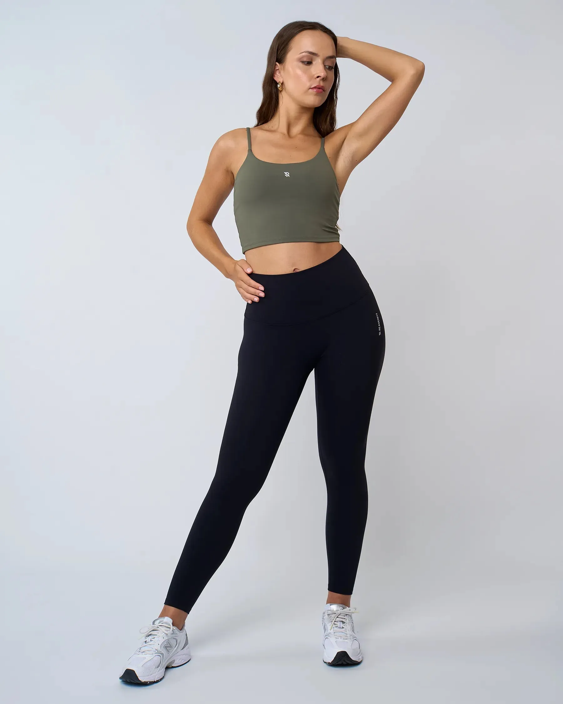 Crop top à brassière intégrée MYRA Vert