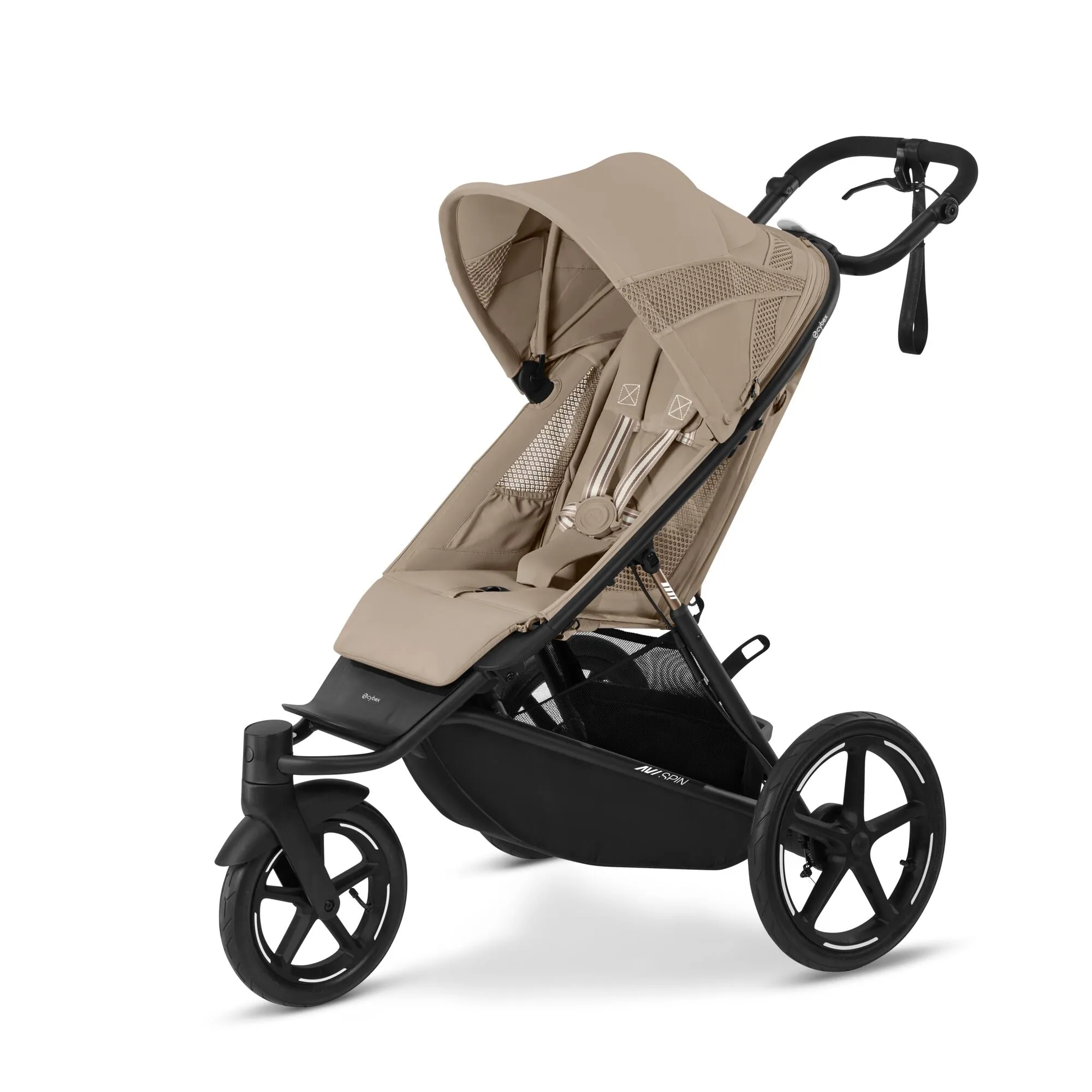 Cybex AVI Spin Almond Beige Bundle with Cloud G Car Seat & Base