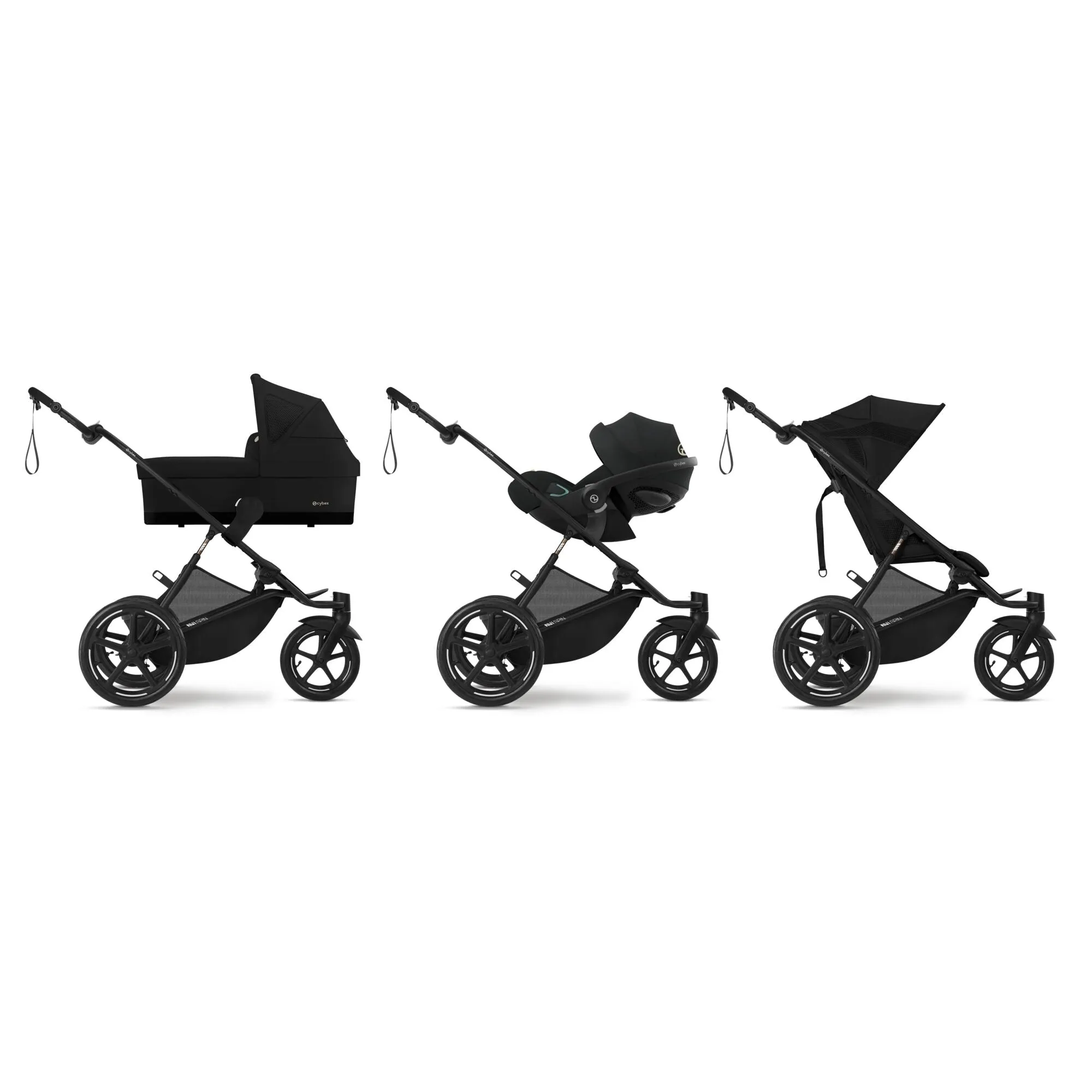 Cybex AVI Spin Moon Black Bundle