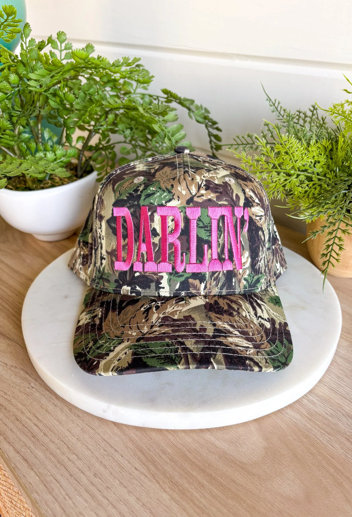 Darlin' Trucker Hat in Pink