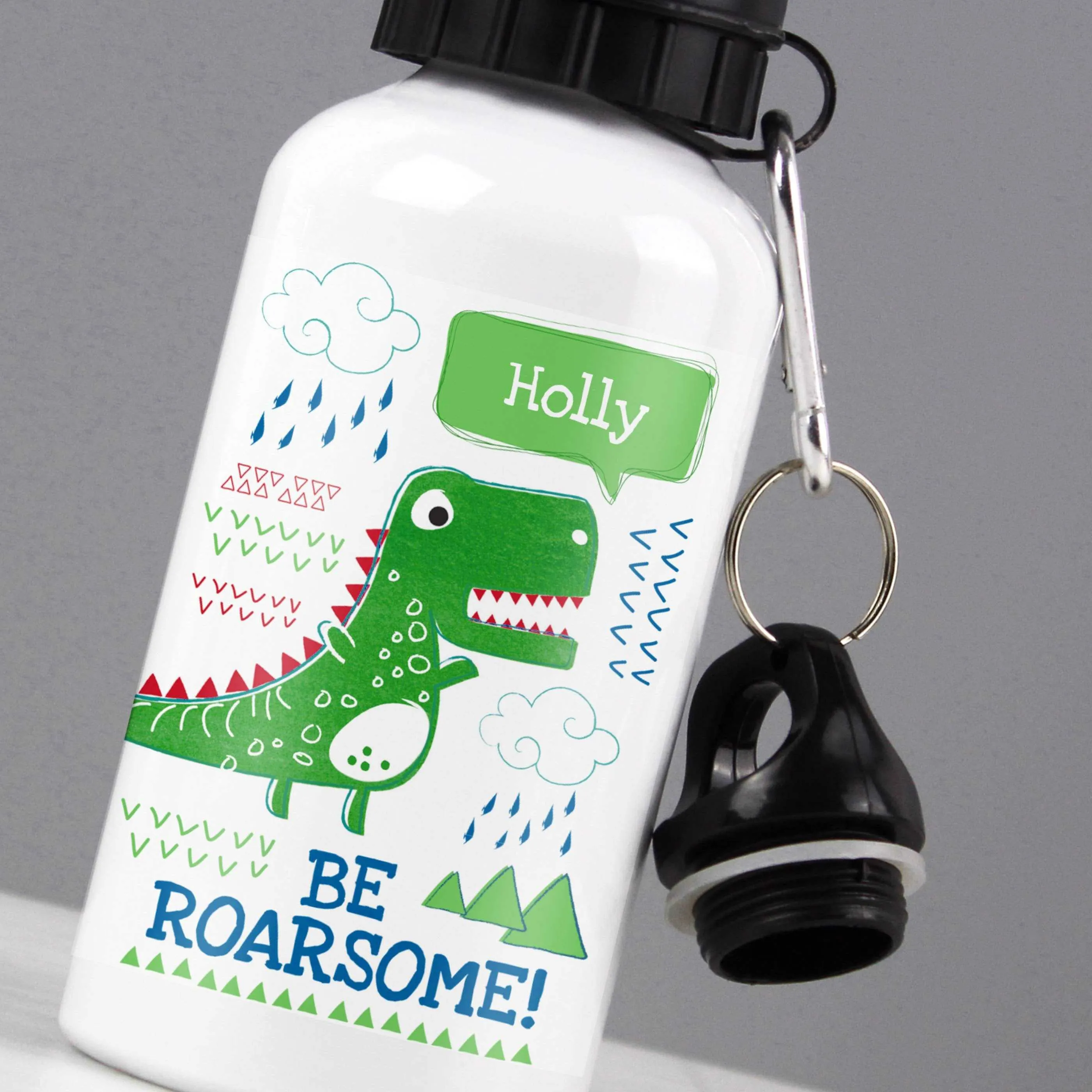 Dinosaur Be Roarsome personalised Drinks bottle