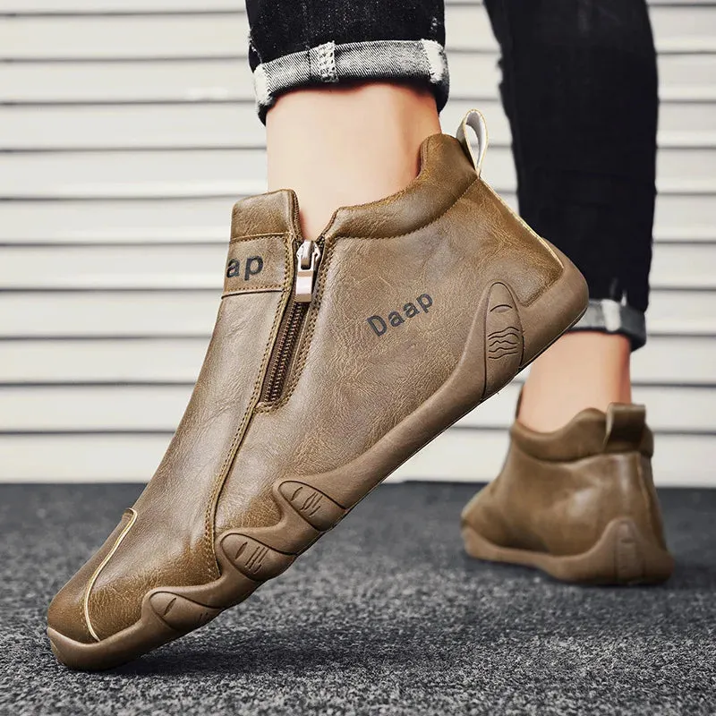 Edelmann Herren Lederschuhe Luxus Slipper Ankle Boots