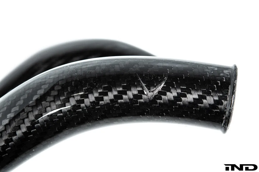 Eventuri BMW F8X M2C M3 M4 S55 Black Carbon Charge Pipe Set - Gloss