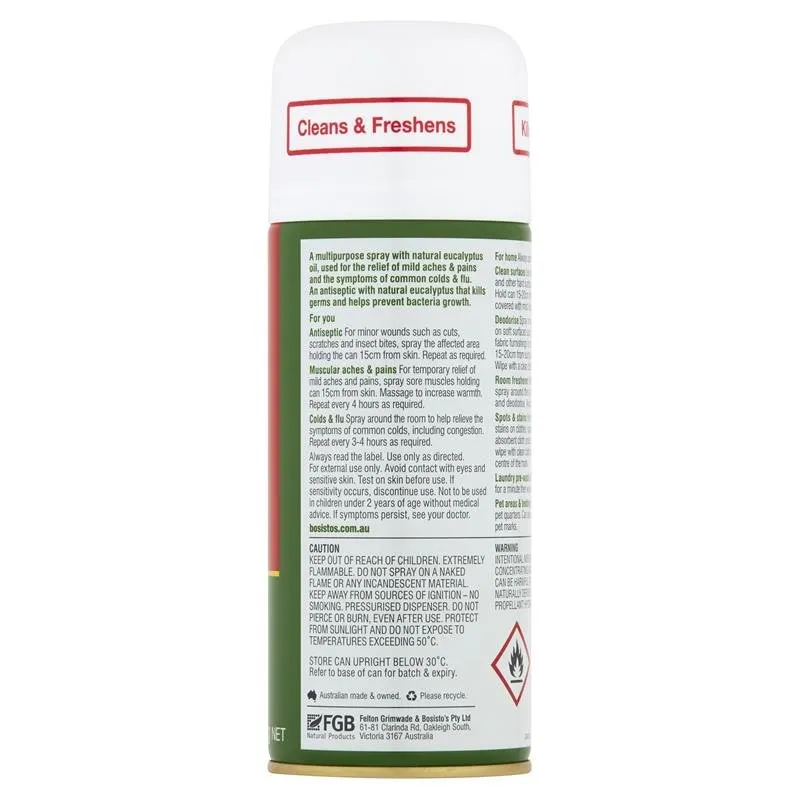 [Expiry: 06/2025] Bosisto’s Eucalyptus Spray 200g Made in Australia
