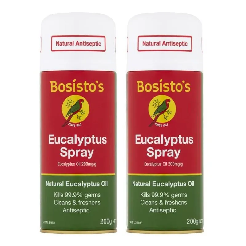 [Expiry: 07/2025] Bosisto's Eucalyptus Spray 200g Twin Pack