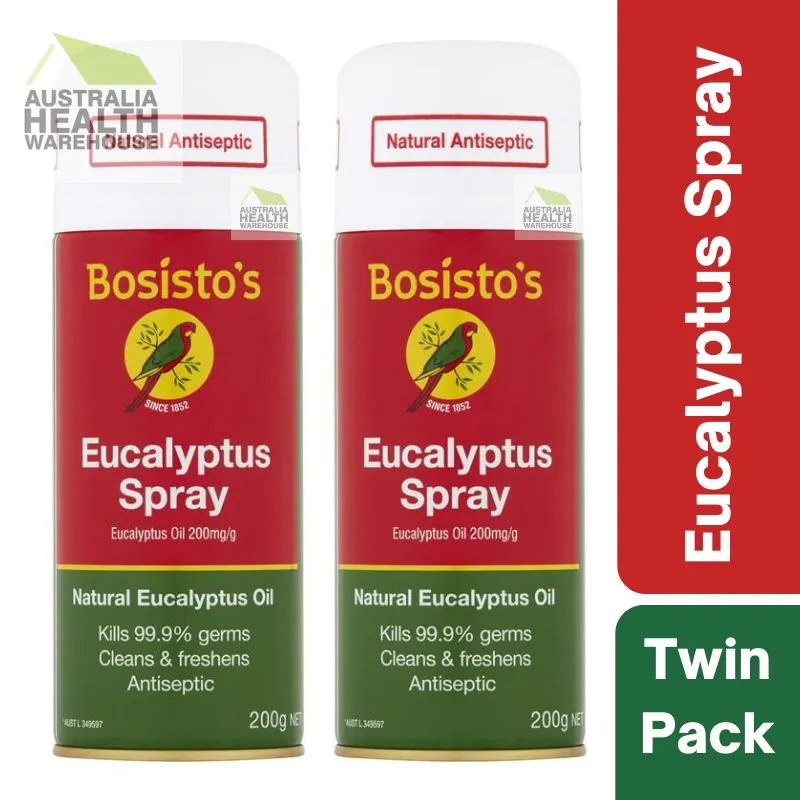 [Expiry: 07/2025] Bosisto's Eucalyptus Spray 200g Twin Pack