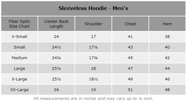 Fiber Optic Sleeveless Hoodie