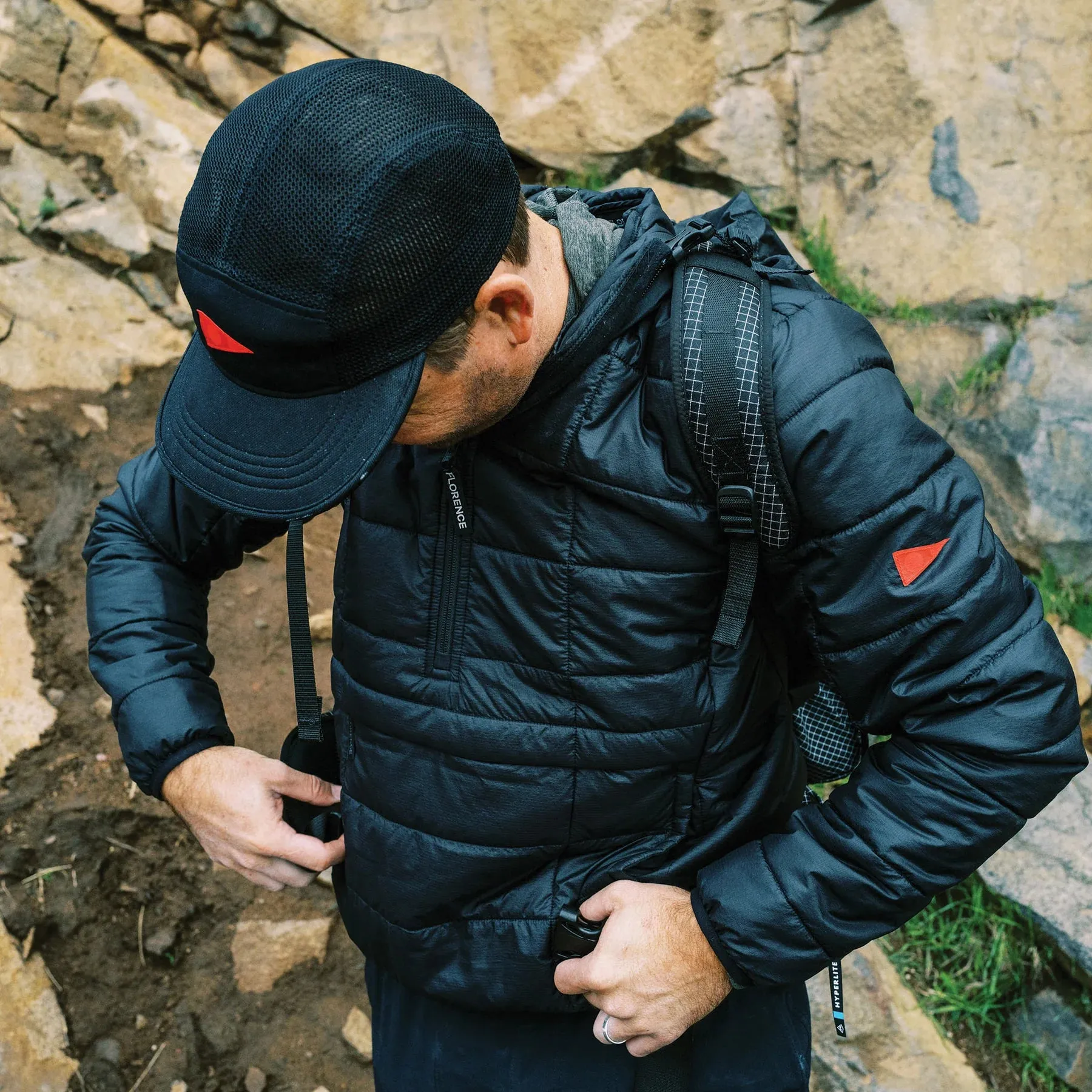 FLORENCE AIRTEX UNSTRUCTED HAT BLACK OSFA