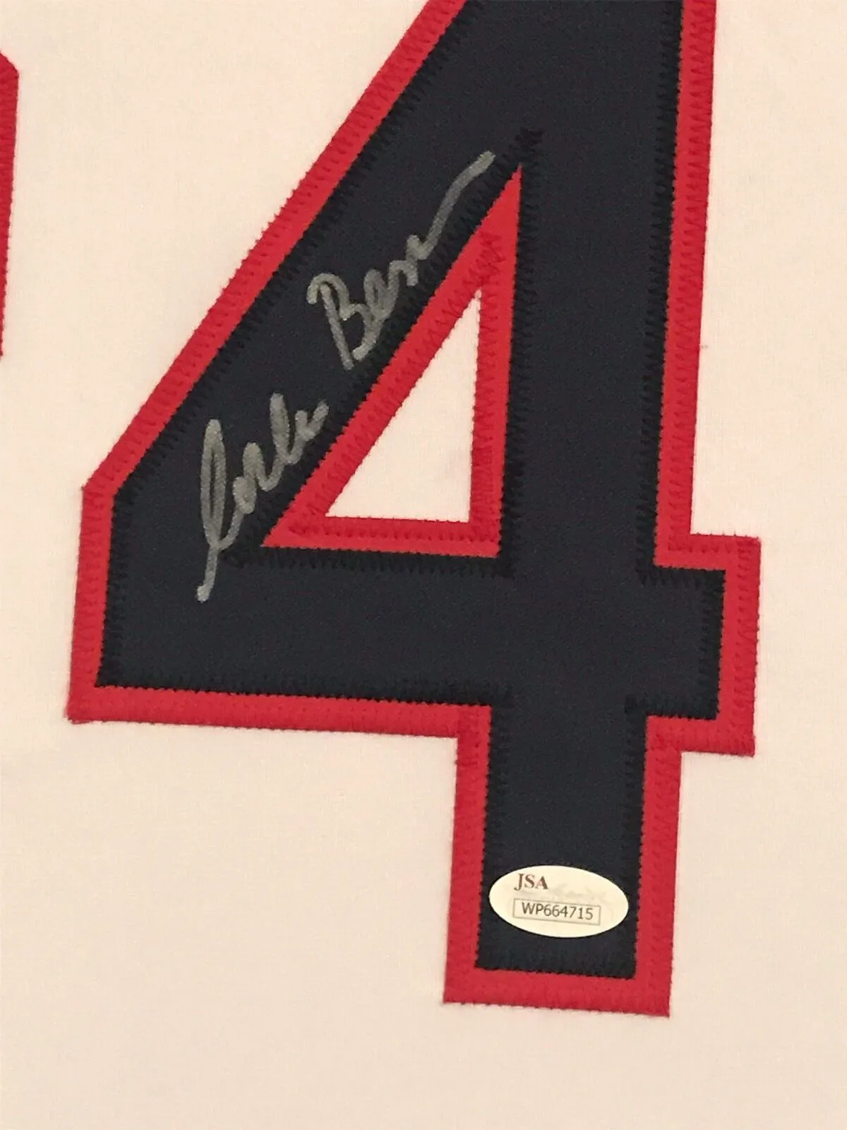 FRAMED CORBIN BERNSEN AUTOGRAPHED SIGNED MAJOR LEAGUE INDIANS JERSEY JSA COA