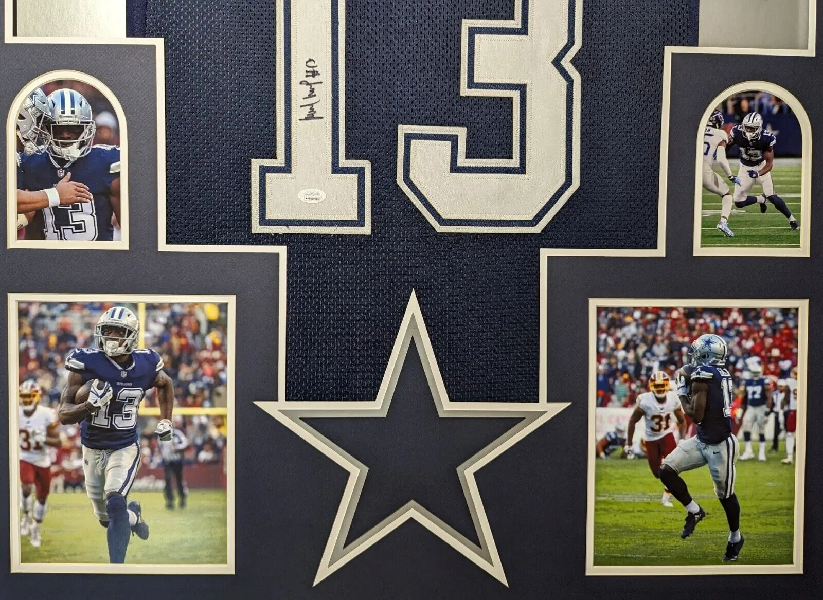 FRAMED DALLAS COWBOYS MICHAEL GALLUP AUTOGRAPHED SIGNED JERSEY JSA COA