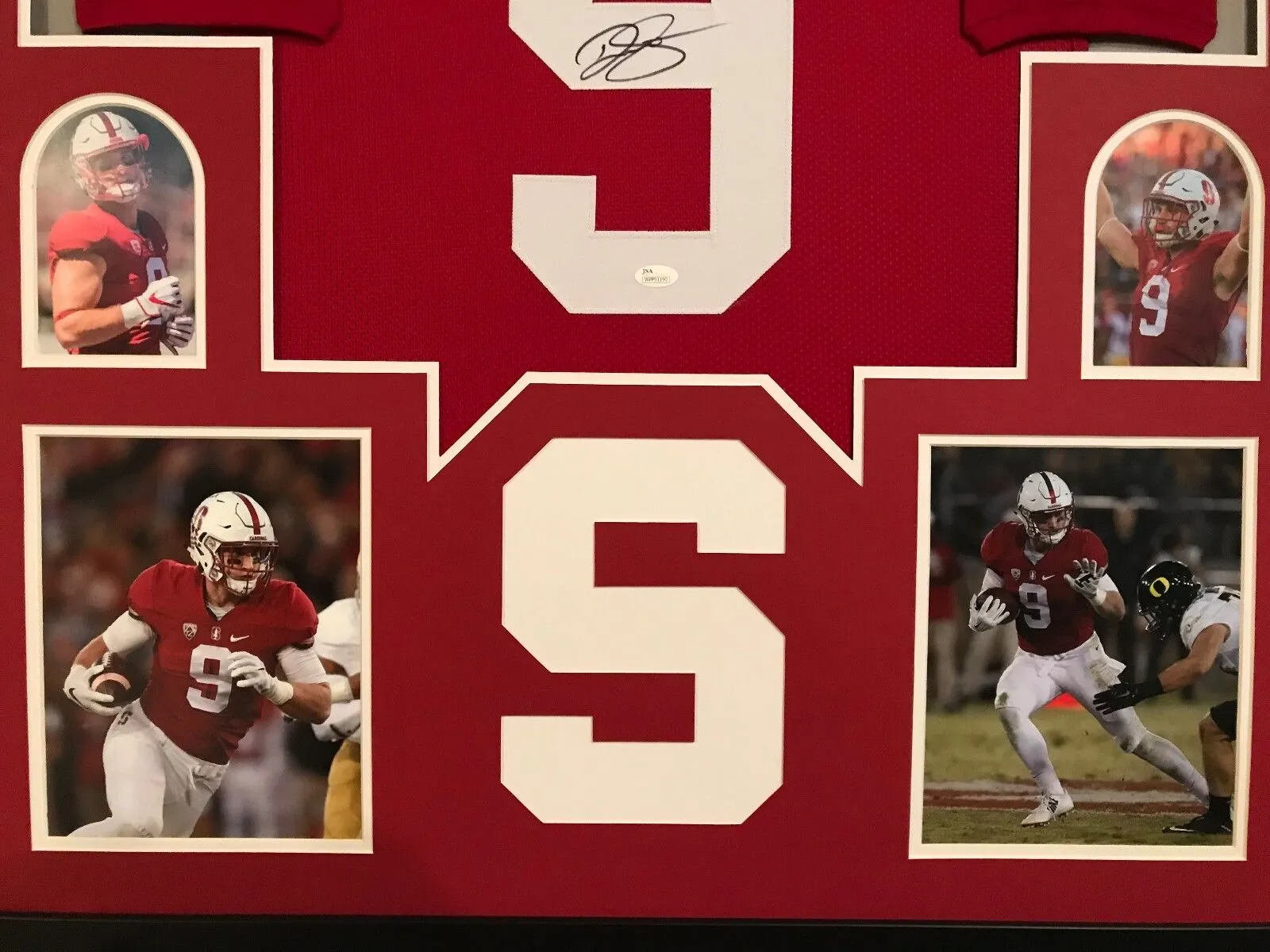 FRAMED DALTON SCHULTZ AUTOGRAPHED SIGNED STANFORD CARDINALS JERSEY JSA COA
