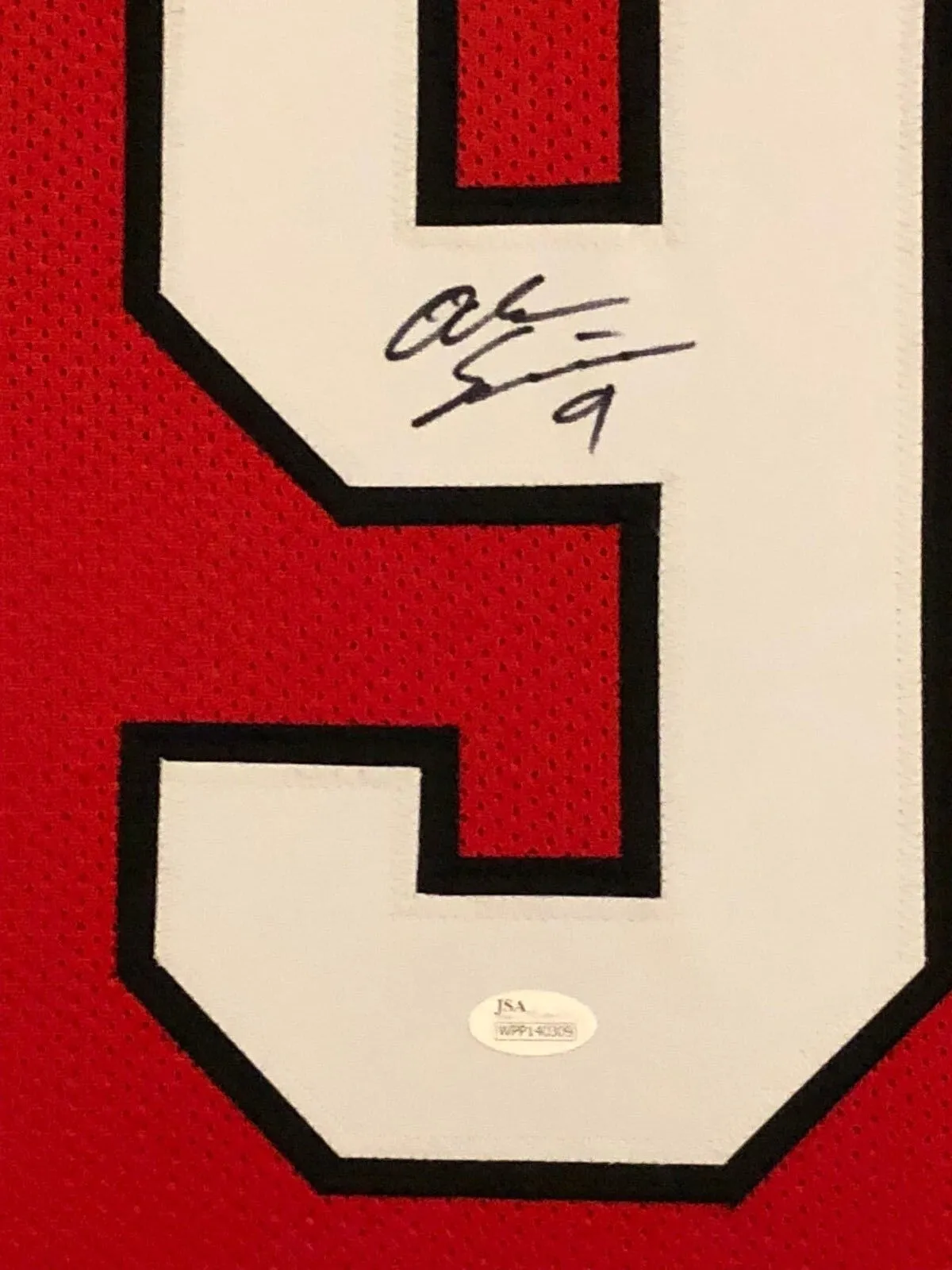 FRAMED GEORGIA BULLDOGS ALEC OGLETREE AUTOGRAPHED SIGNED JERSEY JSA COA