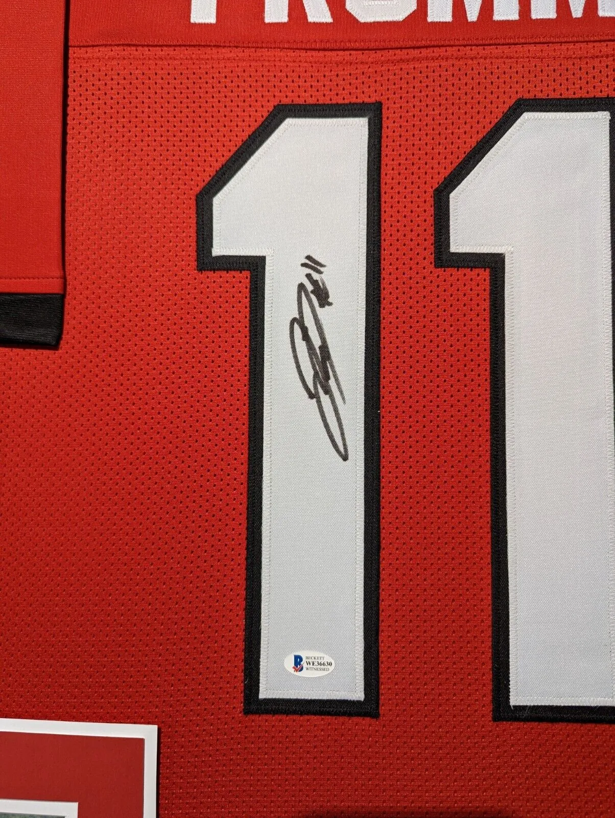 FRAMED GEORGIA BULLDOGS JAKE FROMM AUTOGRAPHED SIGNED JERSEY BECKETT COA