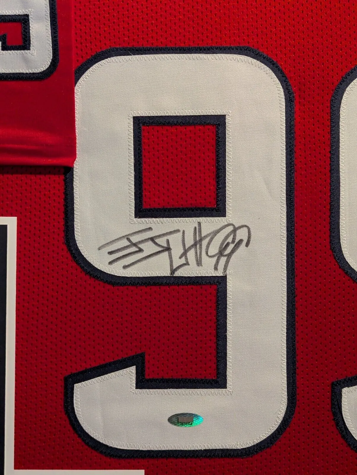 FRAMED HOUSTON TEXANS JJ WATT AUTOGRAPHED SIGNED JERSEY TRISTAR HOLOGRAM