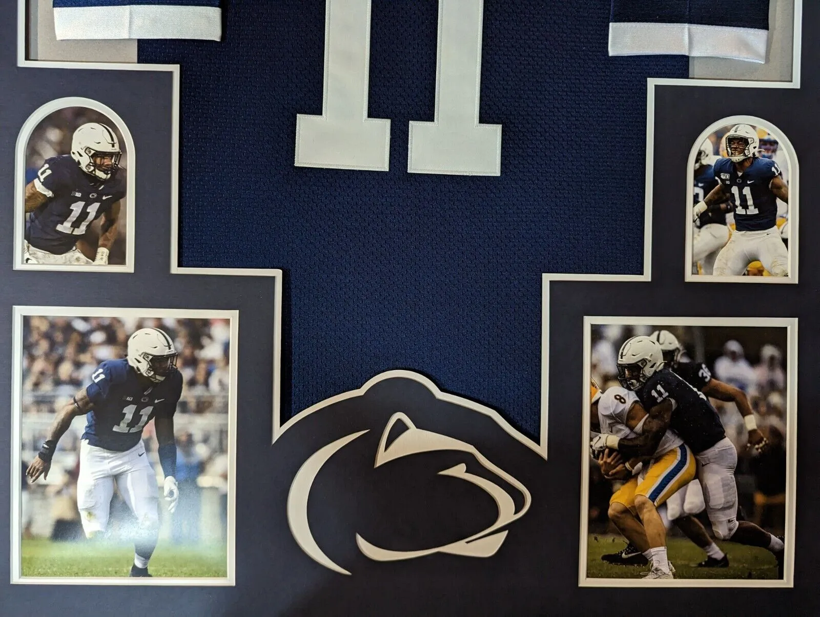 FRAMED PENN STATE NITTANY LIONS MICAH PARSONS JERSEY DISPLAY