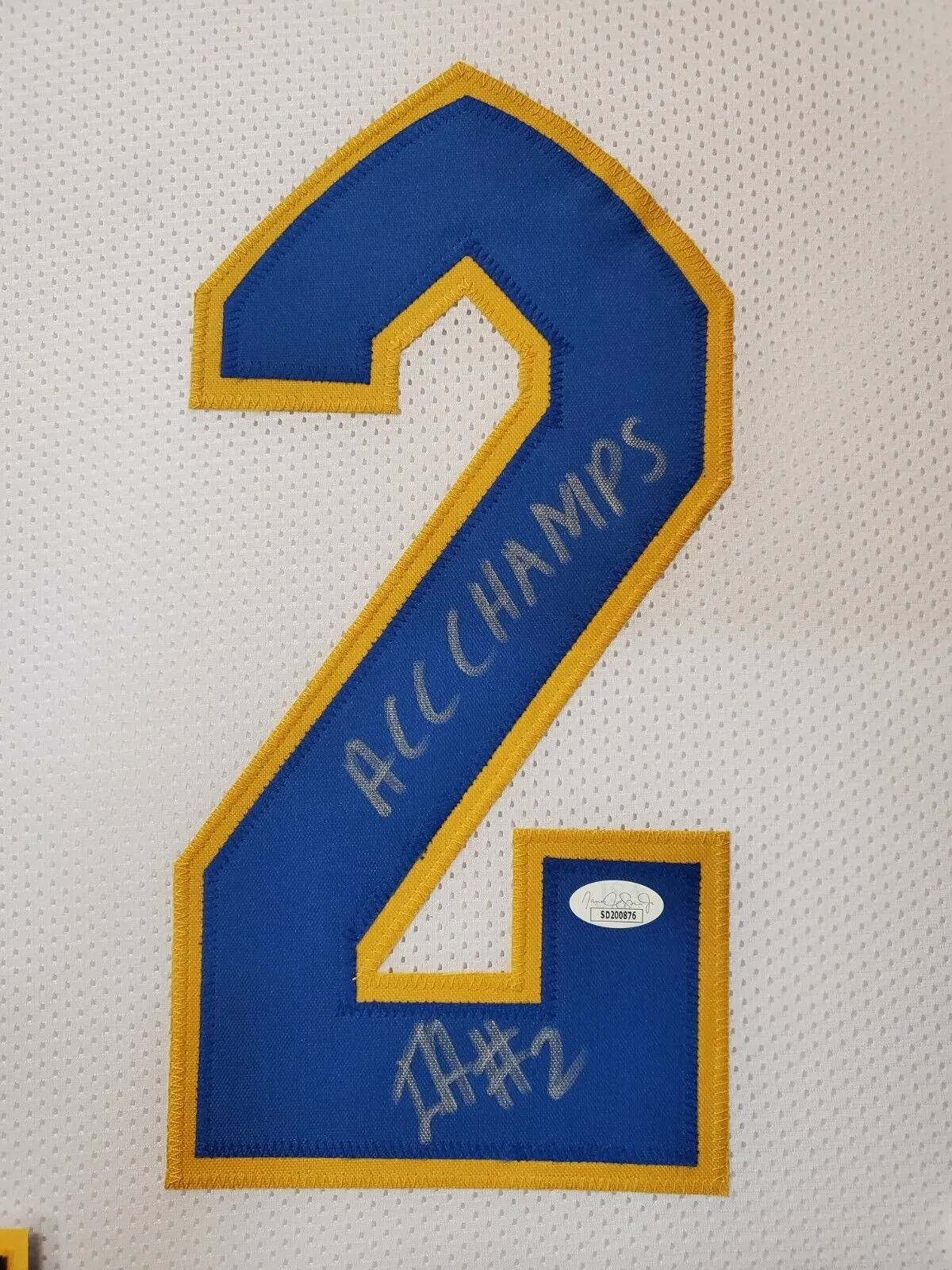 FRAMED PITT PANTHERS ISRAEL "IZZY" ABANIKANDA SIGNED INSCRIBED JERSEY JSA COA