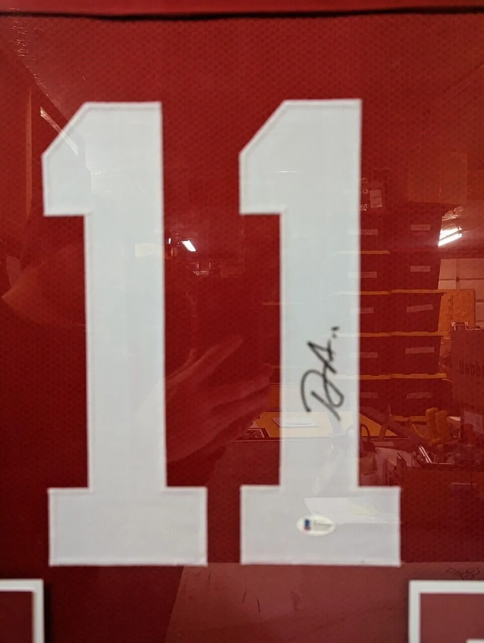 FRAMED SAN FRANCISCO 49ERS BRANDON AIYUK AUTOGRAPHED SIGNED JERSEY BECKETT COA