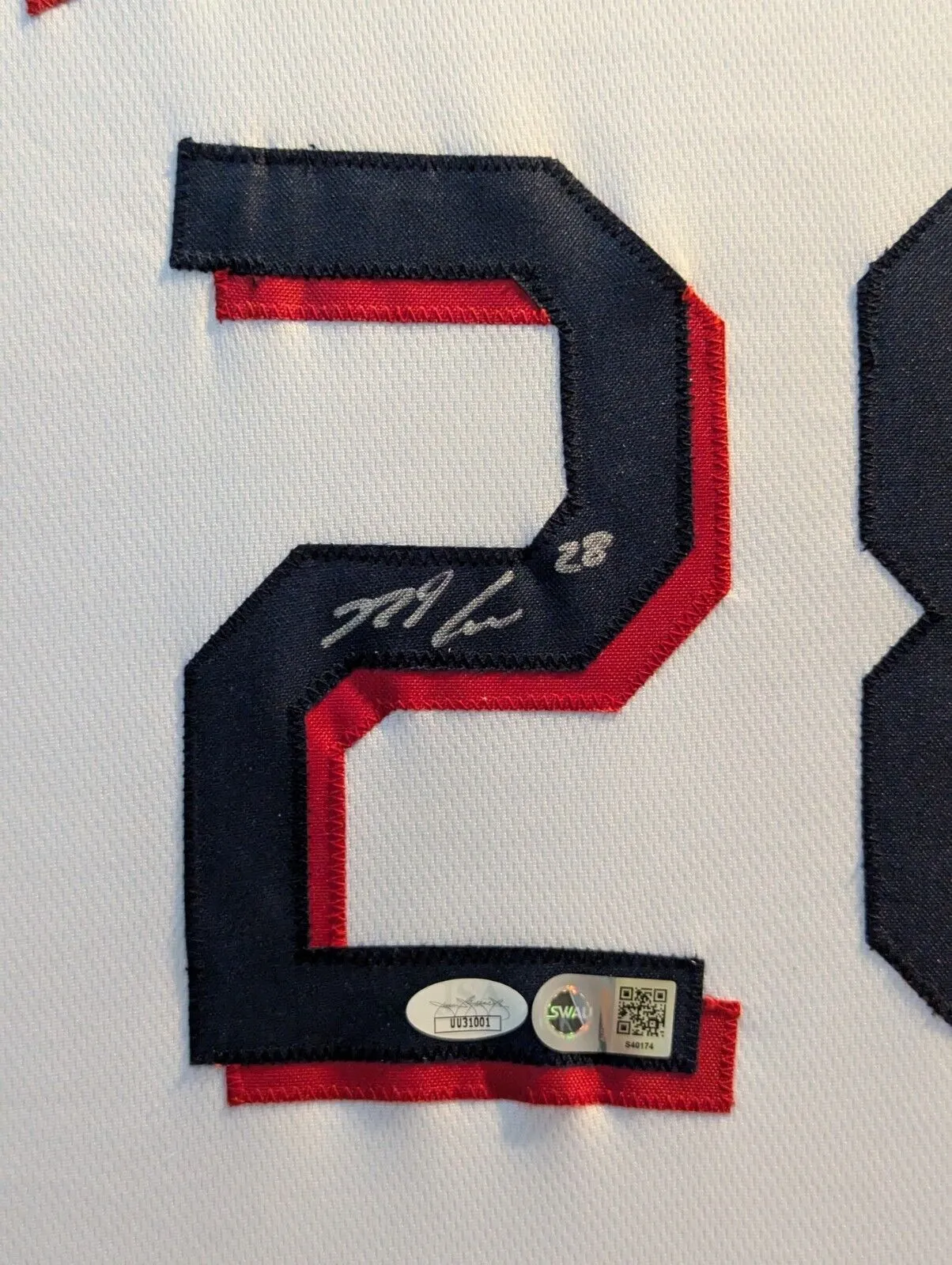 FRAMED ST LOUIS CARDINALS NOLAN ARENADO AUTOGRAPHED SIGNED JERSEY JSA COA