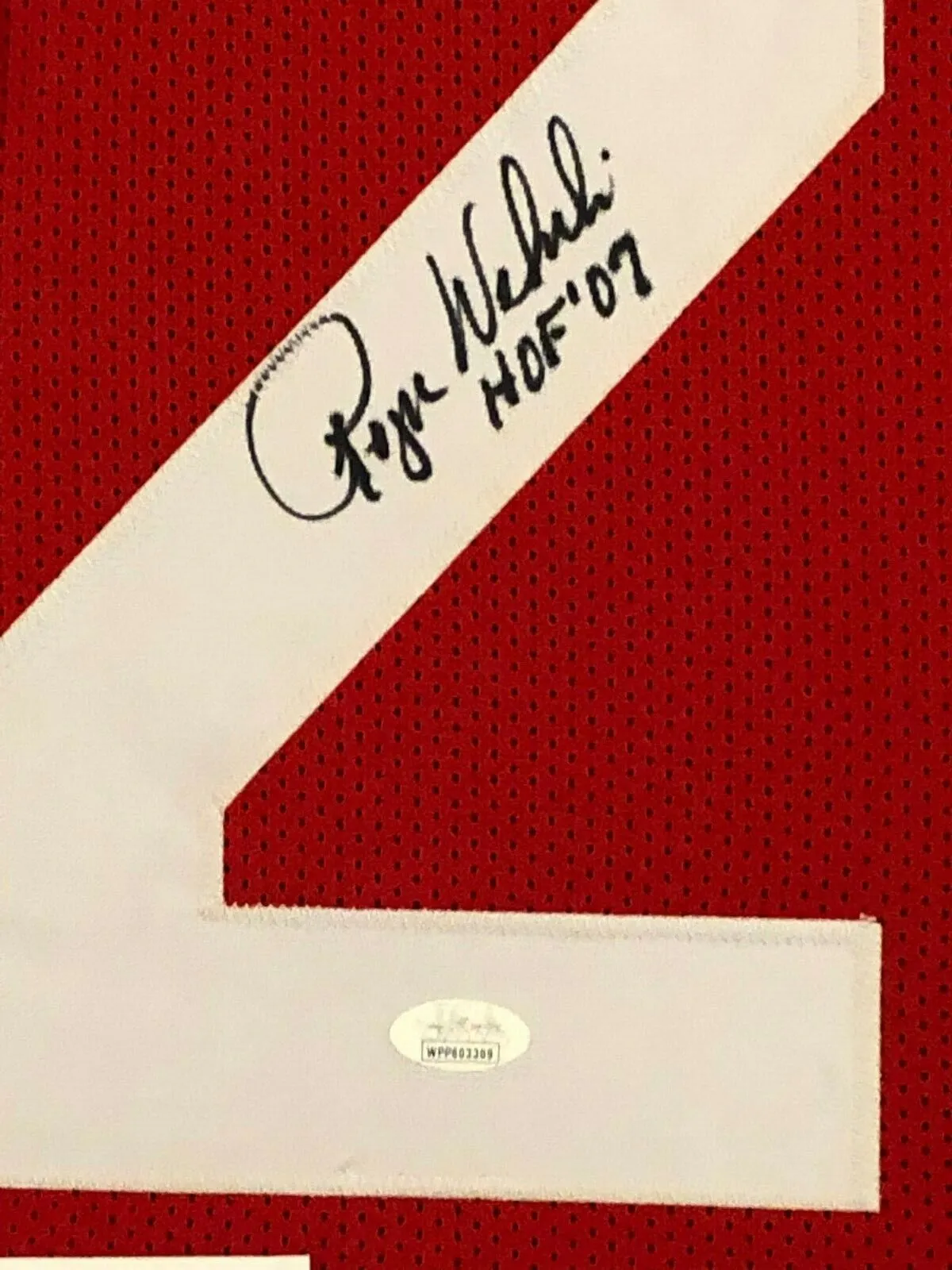 FRAMED ST. LOUIS CARDINALS ROGER WEHRLI AUTOGRAPHED SIGNED JERSEY JSA COA