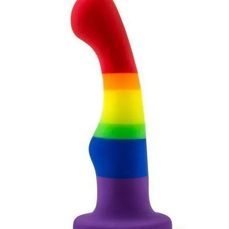 Freedom 6 Inch Silicone Rainbow Suction Cup Dildo