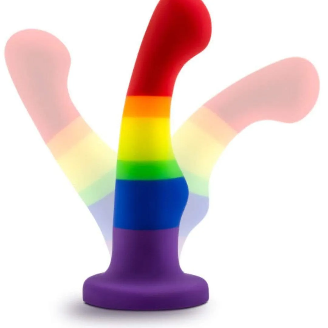 Freedom 6 Inch Silicone Rainbow Suction Cup Dildo