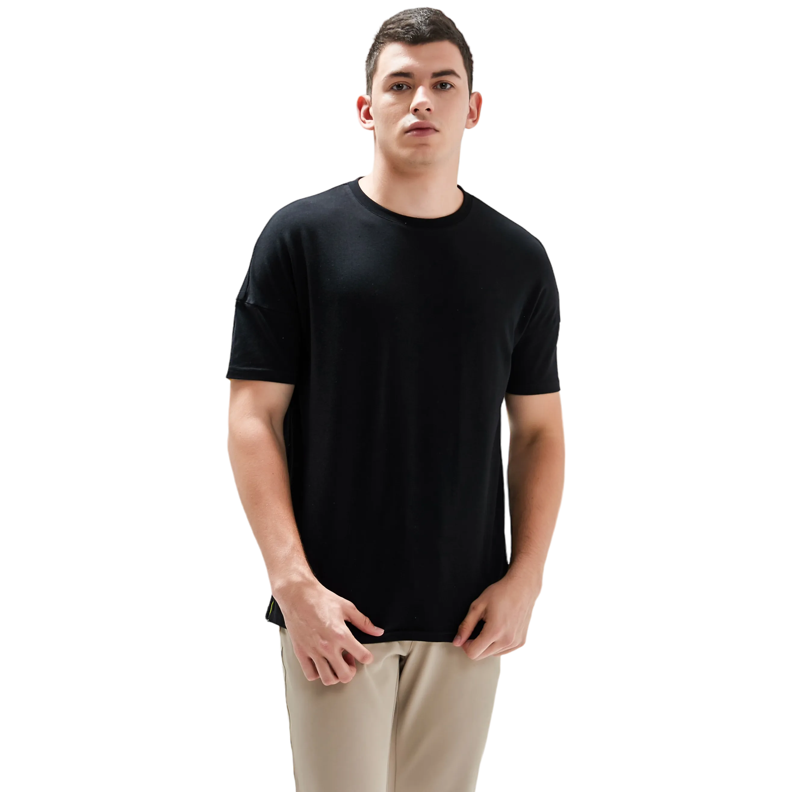 Fresh Pond Fashion Tee 2.0 - Black with Neon Stripe