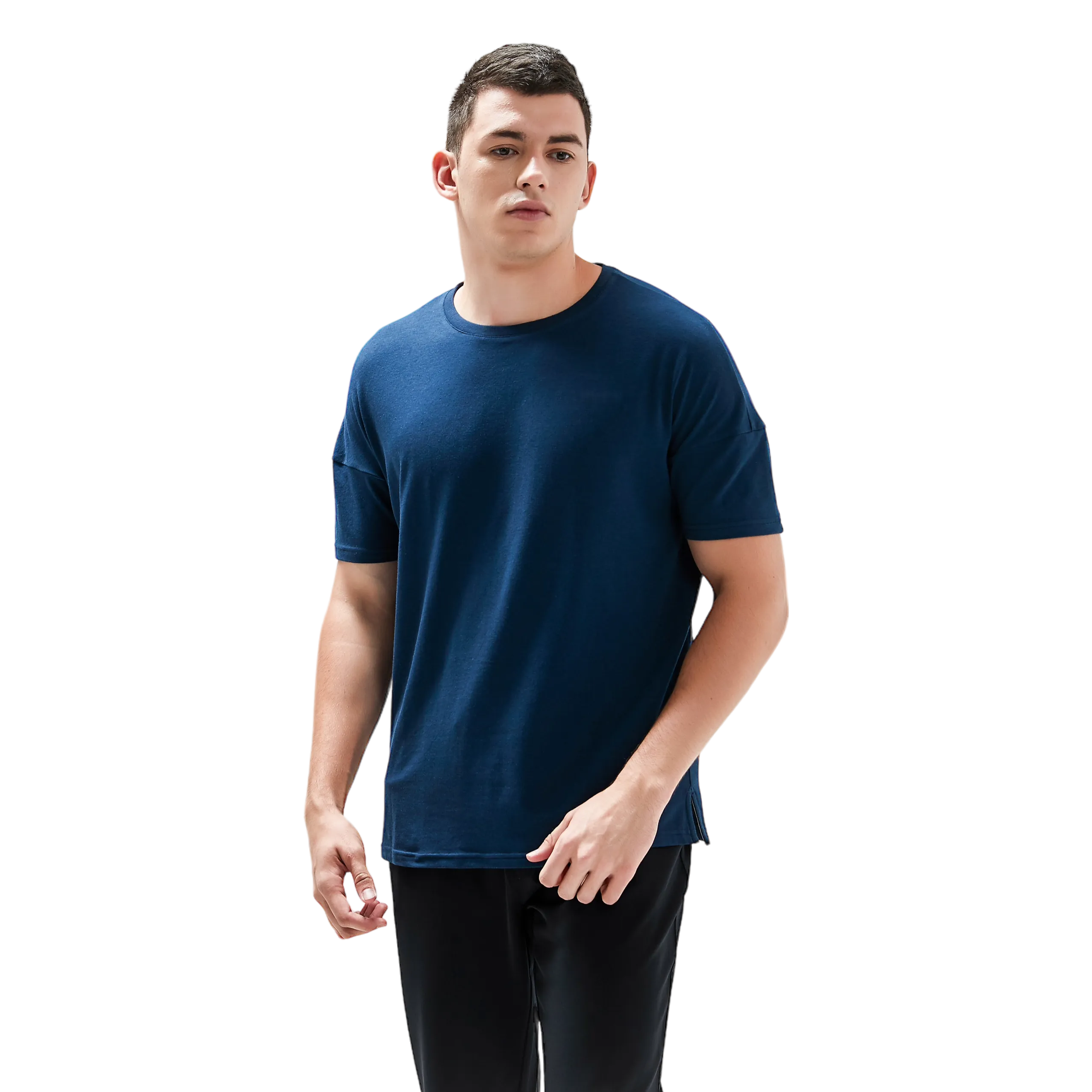 Fresh Pond Fashion Tee 2.0 - Navy with Grey Stripe