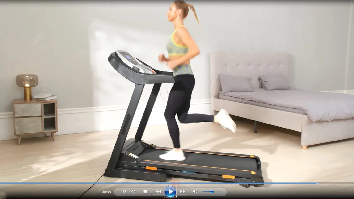 FUNMILY Folding Treadmill 3.25HP with Automatic Incline, 300 lbs Weight Capacity, 3.92ft x 1.41ft Wide Tread Belt, Electric Walking Running Treadmill Machine for Home
