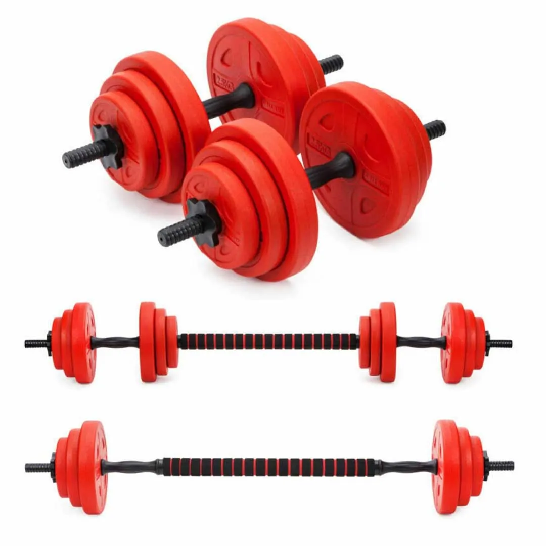 Gallant 20kg Adjustable Dumbbells Set, 2 in 1 Dumbbells and Barbell Hand Free Weights Dumbbells Set - Bar Weight Sets