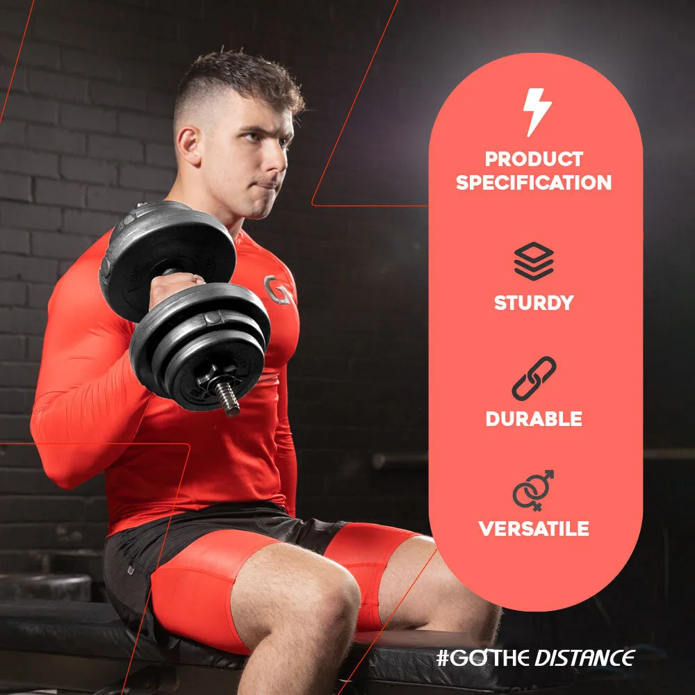 Gallant 20kg Adjustable Weights Dumbbells Set - Dumbbells Hand Free Weights Set for Strength Training - Changeable Dumbbells