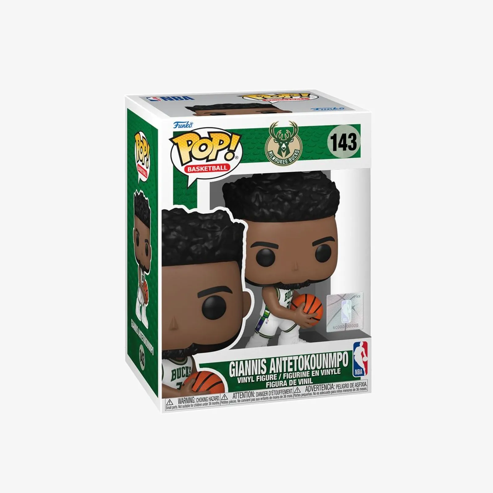 Giannis Antetokounmpo Milwaukee Bucks City Edition NBA Pop! Vinyl - White