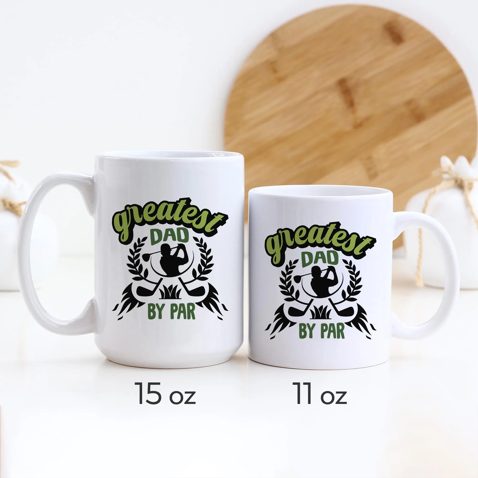 Greatest Dad By Par Golf Ceramic Mug