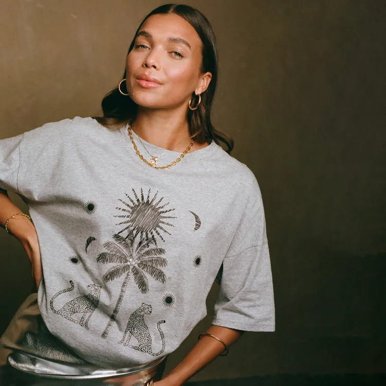 Grey Running Wild Tee