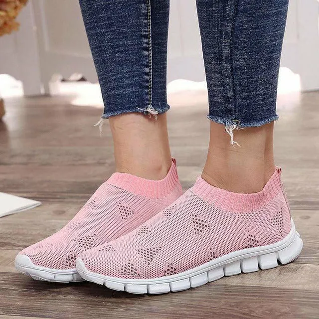 GS FreeWalk Knit | Sportieve instap sneakers van mesh voor dames
