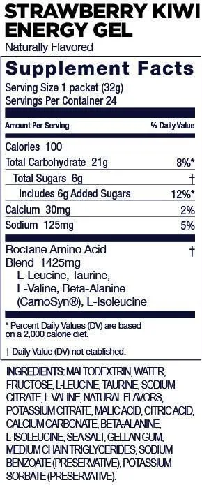 GU Energy Box Roctane Energy Gel, Strawberry Kiwi
