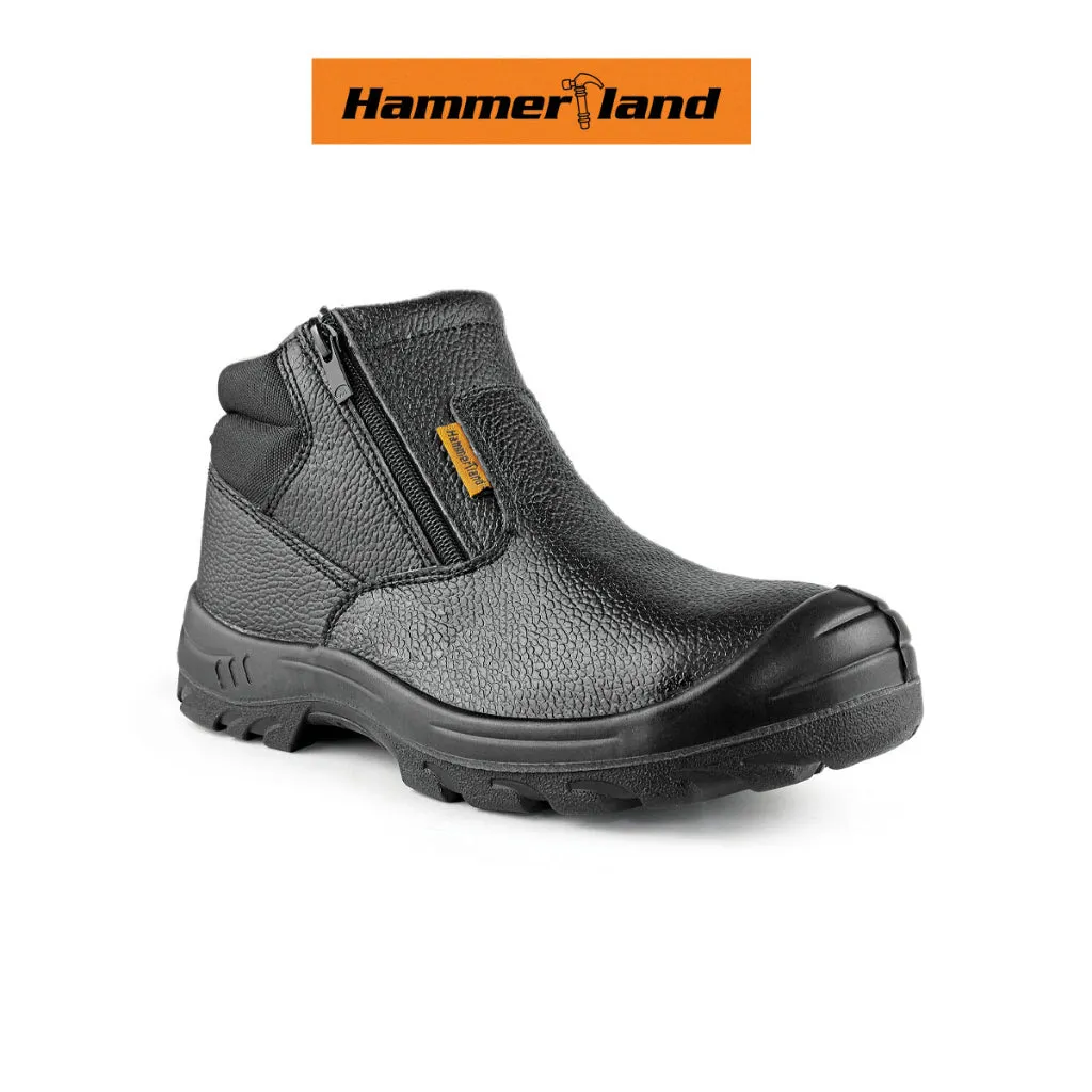Hammerland Men Mid Cut with Double Zip Safety Shoes HAM-3009 GK