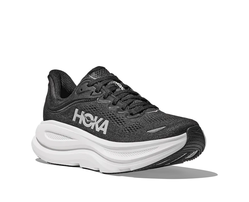 HOKA Men's Bondi 9 WIDE Black/White