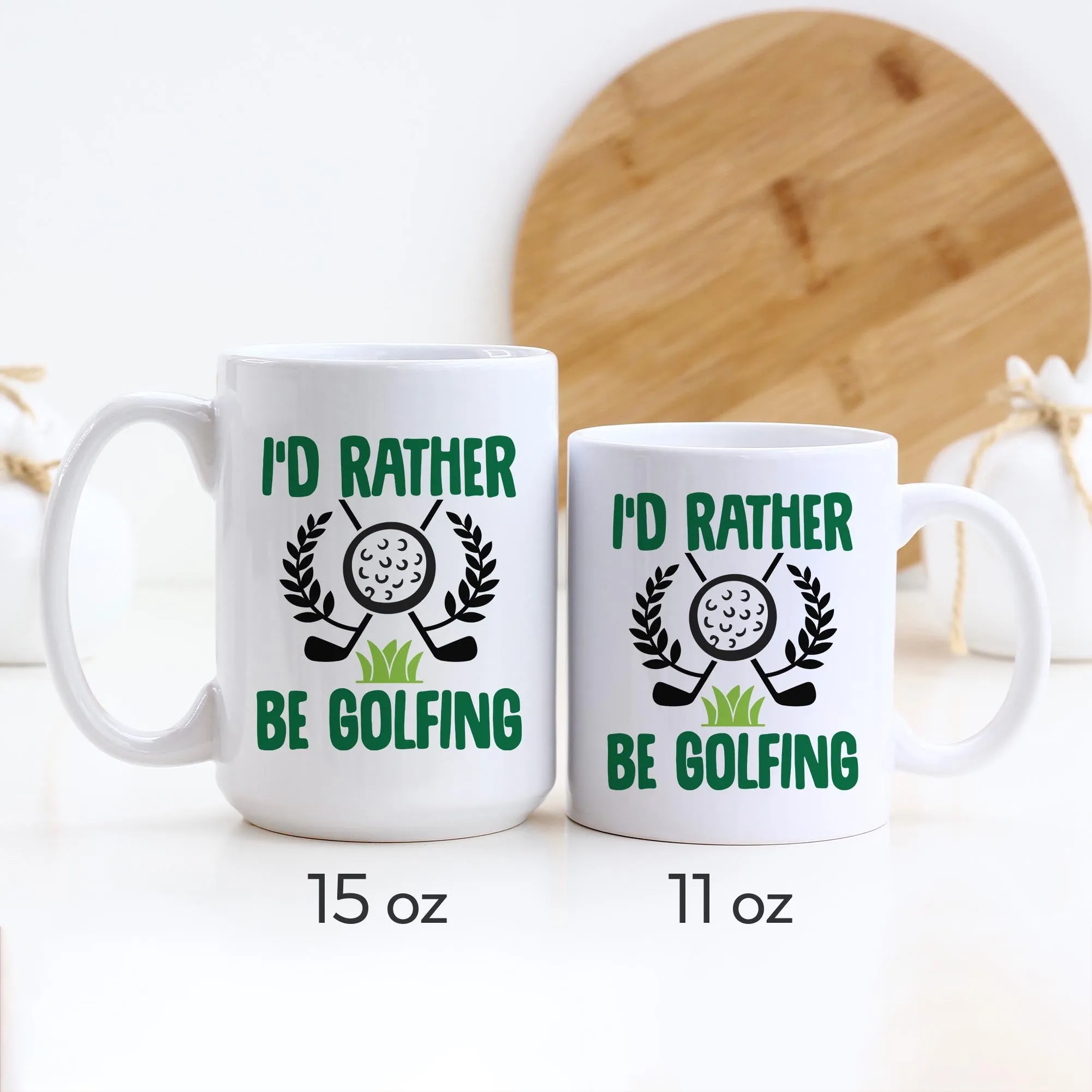 I'd Rather Be Golfing Ceramic Mug