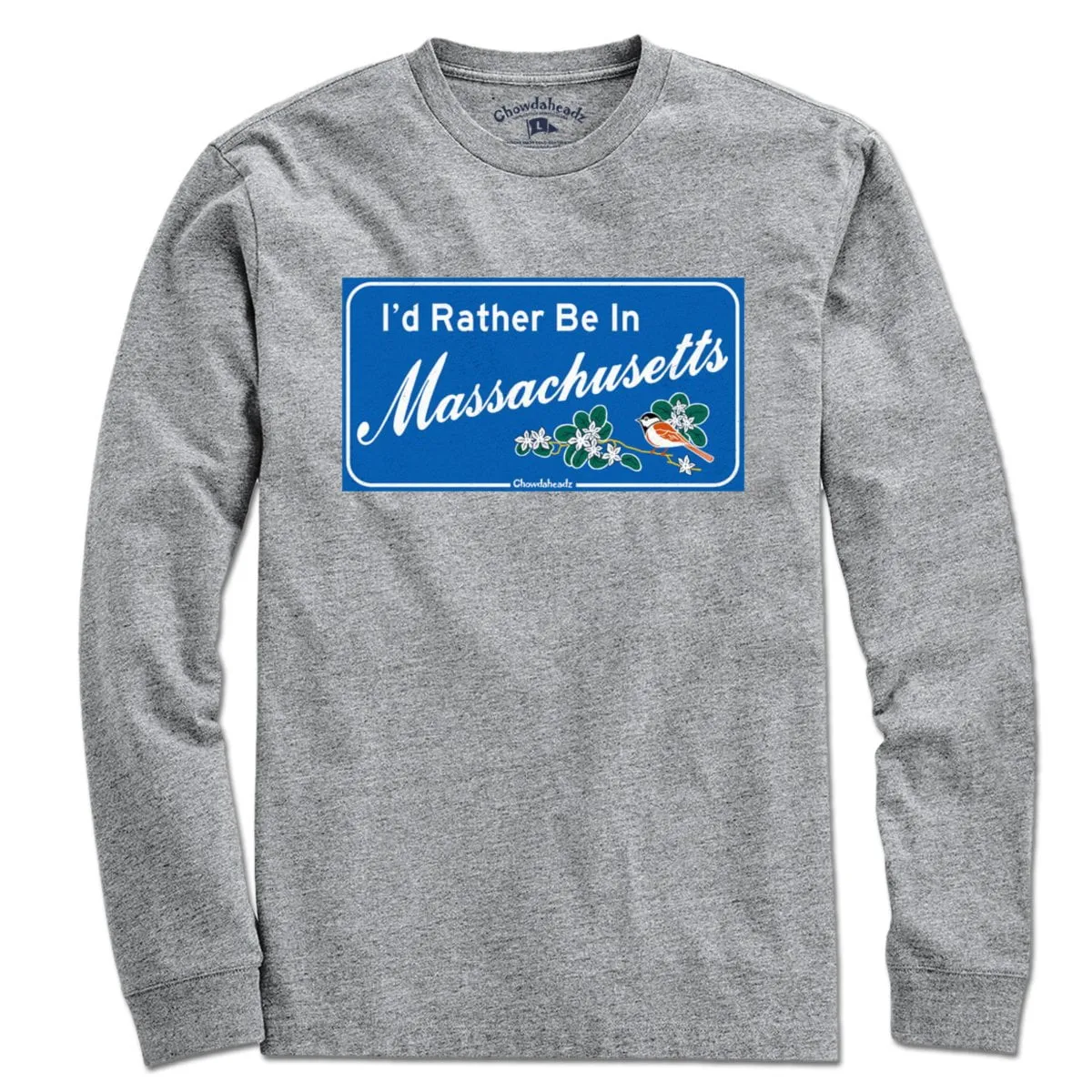 I'd Rather Be In Massachusetts Sign T-Shirt