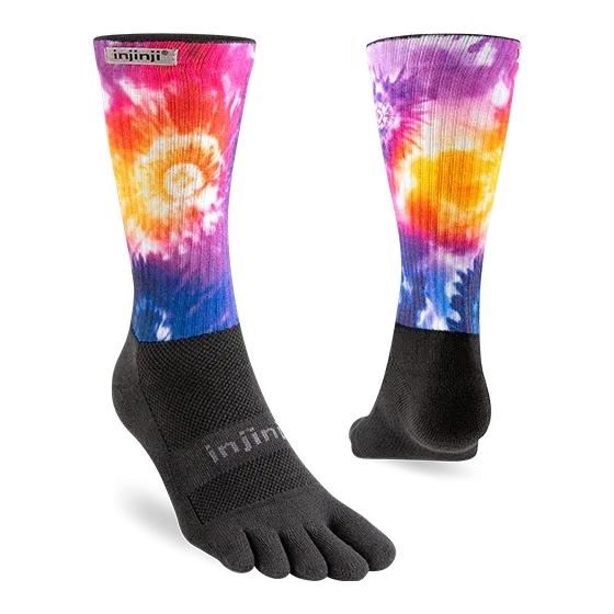 Injinji Spectrum Trail Courtney Dauwalter Crew Socks - Moab